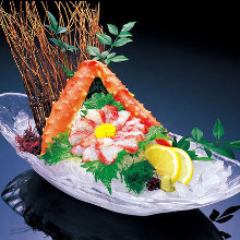 Red king crab sashimi