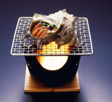 Grilled turban shell