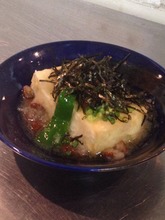 Deep-fried tofu without breading or batter