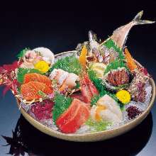 Assorted sashimi