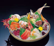 Assorted sashimi