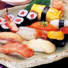 Assorted premium nigiri sushi