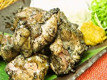 Charcoal grilled meat