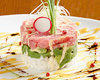 Tuna and avocado with mayonnaise dressing