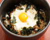 Grated yam over rice