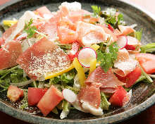 Raw ham salad