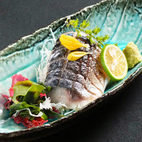 Seared pickled mackerel