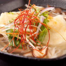 Deep-fried tofu in broth