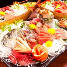 Assorted sashimi