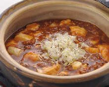 Spicy tofu and ground meat