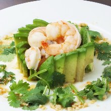 Shrimp and avocado salad