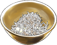 Whitebait with grated daikon