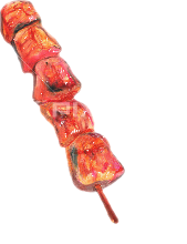 Grilled gizzard skewer