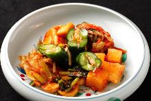Assorted kimchi