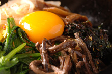 Stone grilled bibimbap