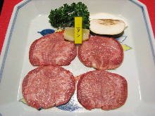 Premium grilled tongue seasoned with salt