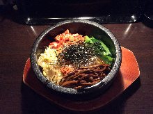 Stone grilled bibimbap