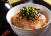 Tai chazuke (sea bream and rice with tea)