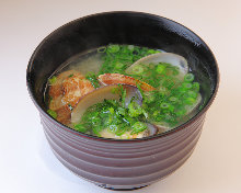 Manila clams miso soup
