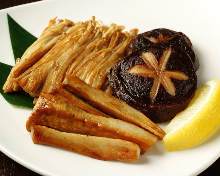 Grilled mushrooms with butter