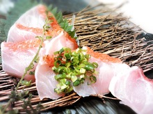 Alfonsino fish sashimi