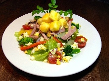 Loin ham salad