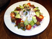 Shrimp and avocado salad