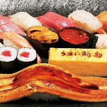 Assorted sushi