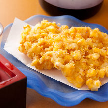 Mixed tempura of corn