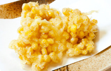 Mixed tempura of corn