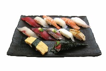 Assorted nigiri sushi