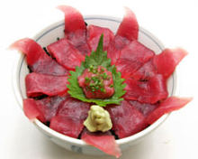 "Tekka" raw tuna rice bowl