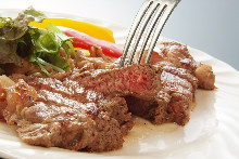 Teppan-grilled beef skirt steak