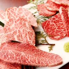 Assorted rare cuts of beef