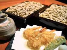 Buckwheat noodles with tempura