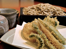 Buckwheat noodles with tempura