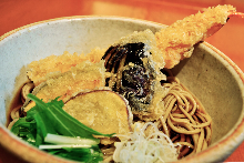 Buckwheat noodles with tempura