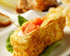Japanese-style omelet with seasoned cod roe and cheese