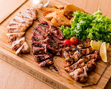 Assorted meat dishes, 3 kinds