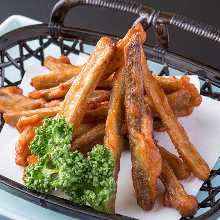 Fried burdock sticks