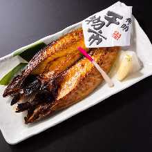 Salted and grilled mackerel