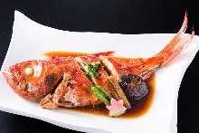 Stewed red snapper