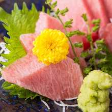 Otoro (fatty tuna) sashimi