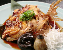 Kabutoni (simmered fish head)