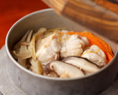 Chicken kamameshi (pot rice)