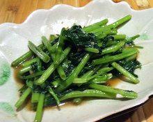 Stir-fried water spinach