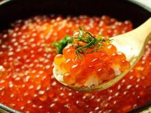 Salmon roe rice bowl