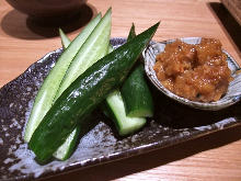 Cucumber with moromi miso