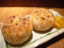 Grilled rice ball