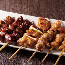 Assorted grilled chicken skewers, 7 kinds